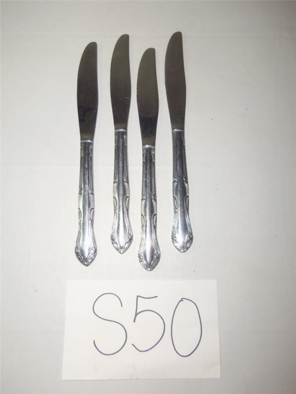 4 Edward Don & Co Stainless Dinner Knives Knife - 0213S50
